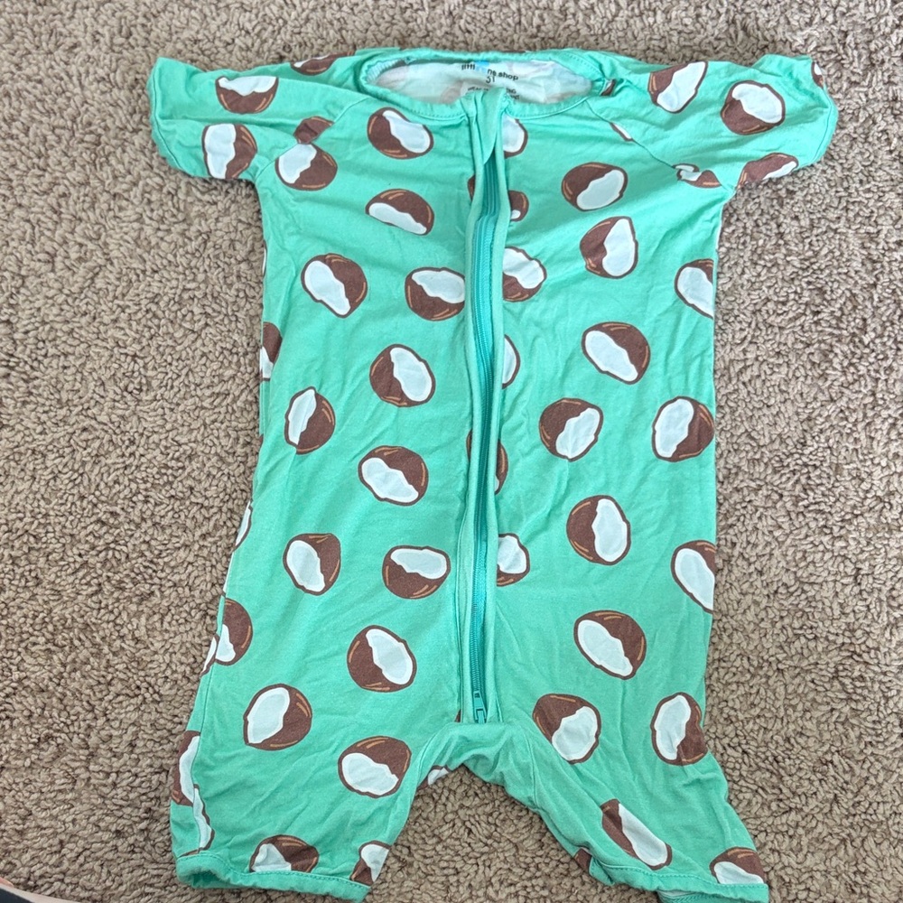 Little ones shop coconut romper zipper shortie